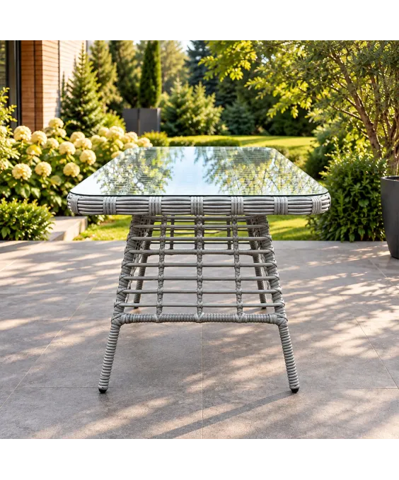 Садовий обідній стіл "Галеон" з ротангу Садовий обідній стіл "Галеон" з ротангу